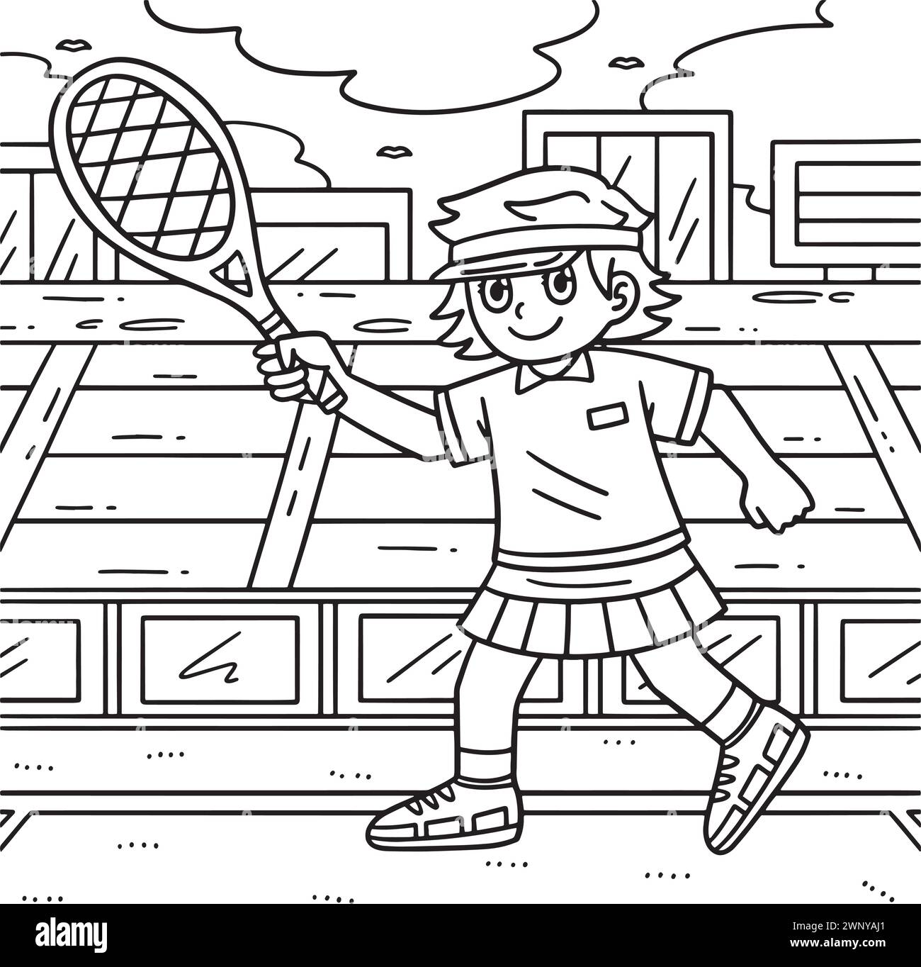 Female tennis sport Black and White Stock Photos & Images - Alamy