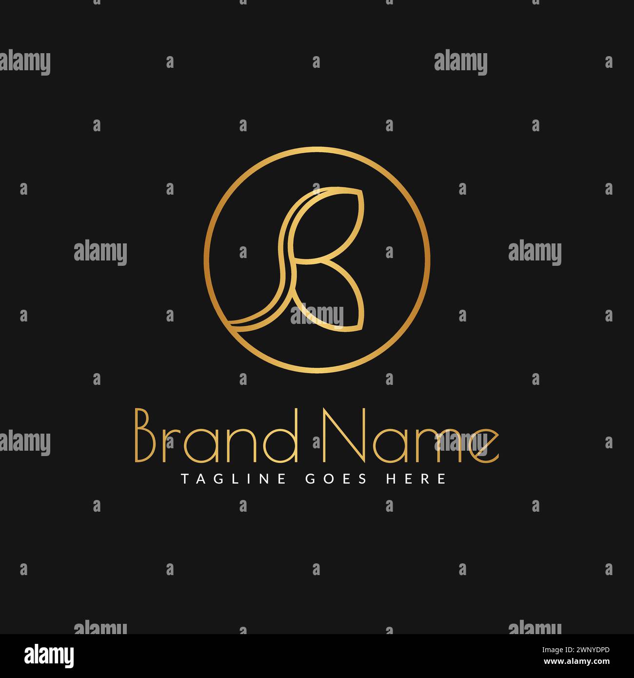 Letter B Logo Template Design Stock Vector Image & Art - Alamy