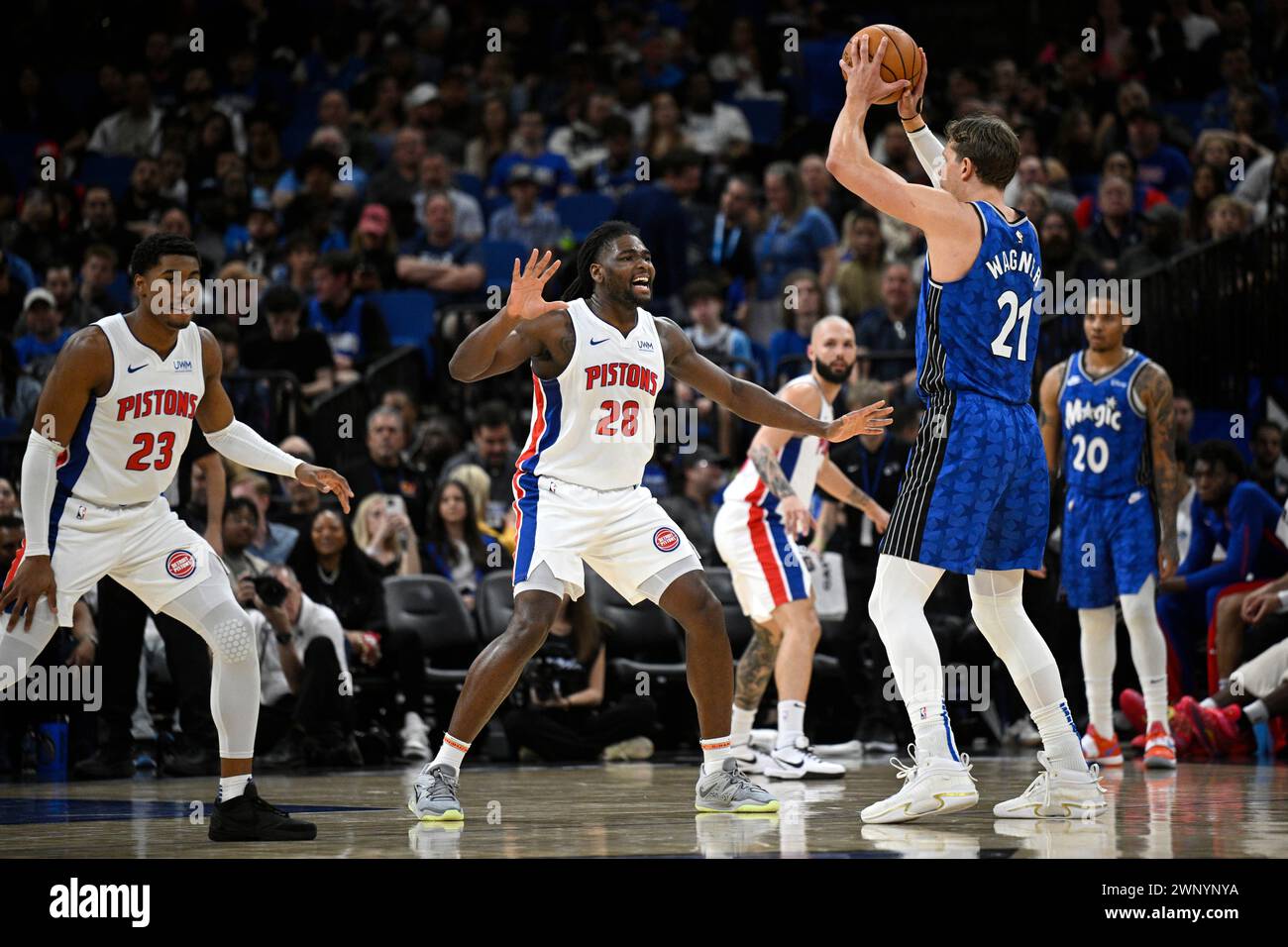 Detroit Pistons Guard Jaden Ivey (23) And Center Isaiah Stewart (28 ...