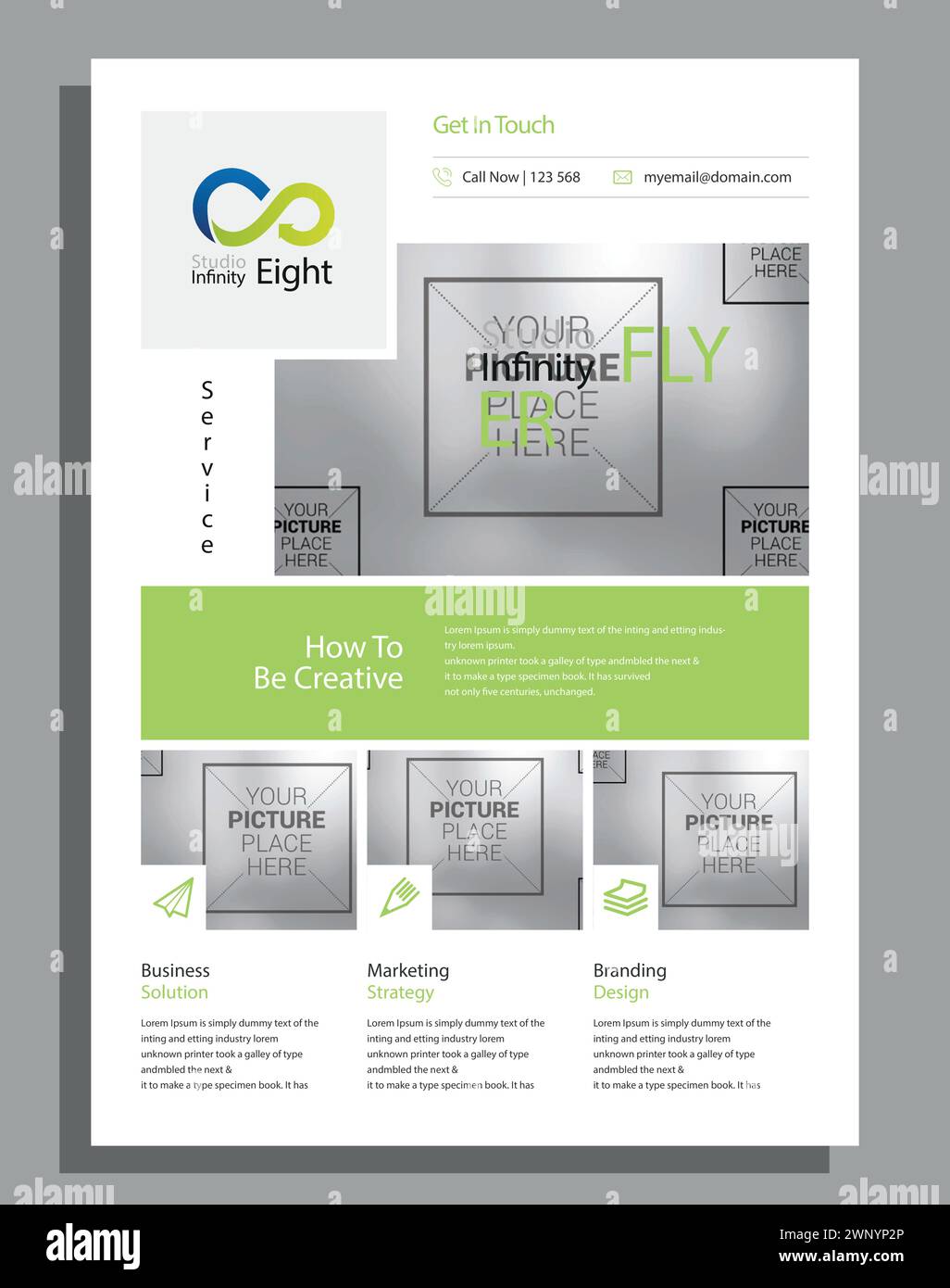 Vector Modern Corporate Business flyer design template Stock Vector