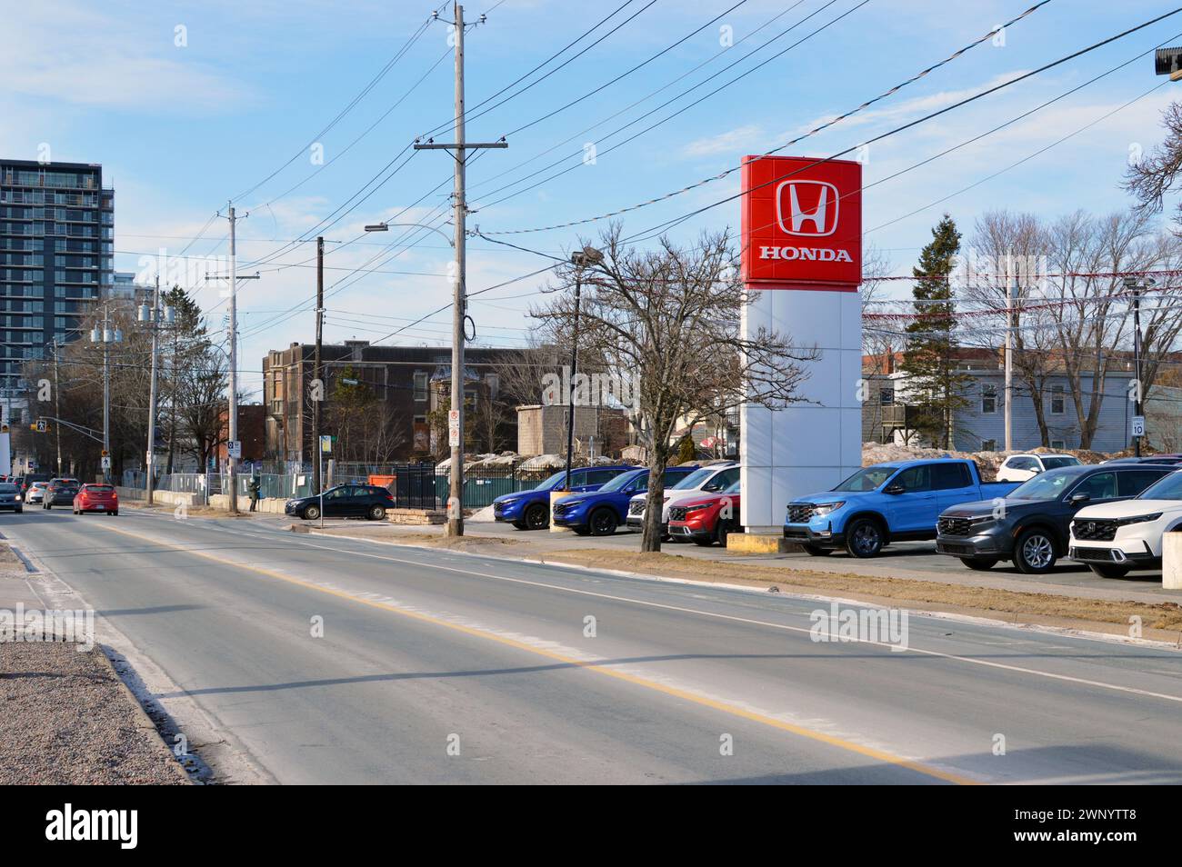 Colonial Honda car dealership on Robie Street in north end Halifax