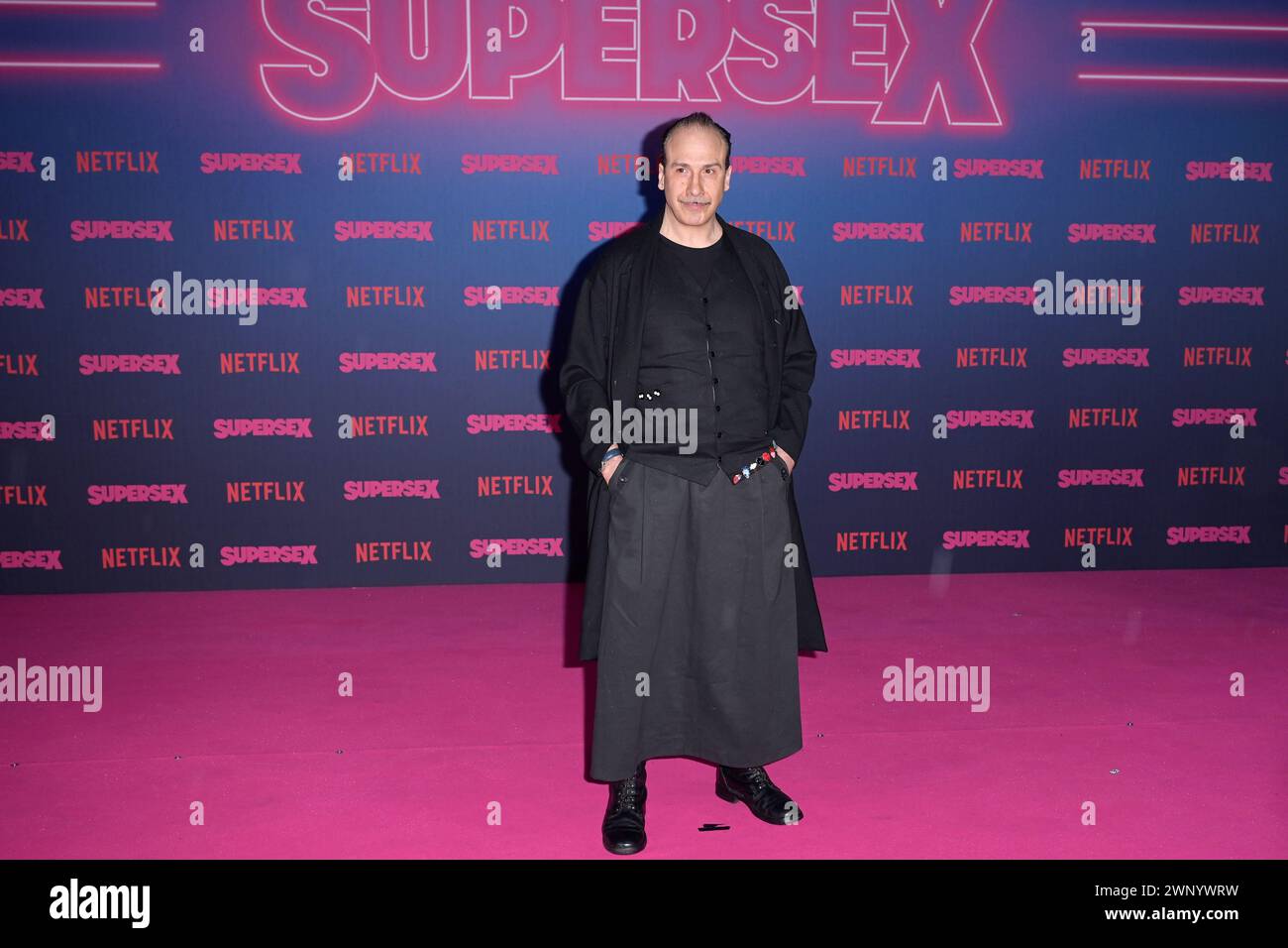 Rome, Italy. 04th Mar, 2024. Mario Pirrello attends the red carpet of Netflix tv series 'Supersex' at Salone delle fontane. (Photo by Mario Cartelli/SOPA Images/Sipa USA) Credit: Sipa USA/Alamy Live News Stock Photo