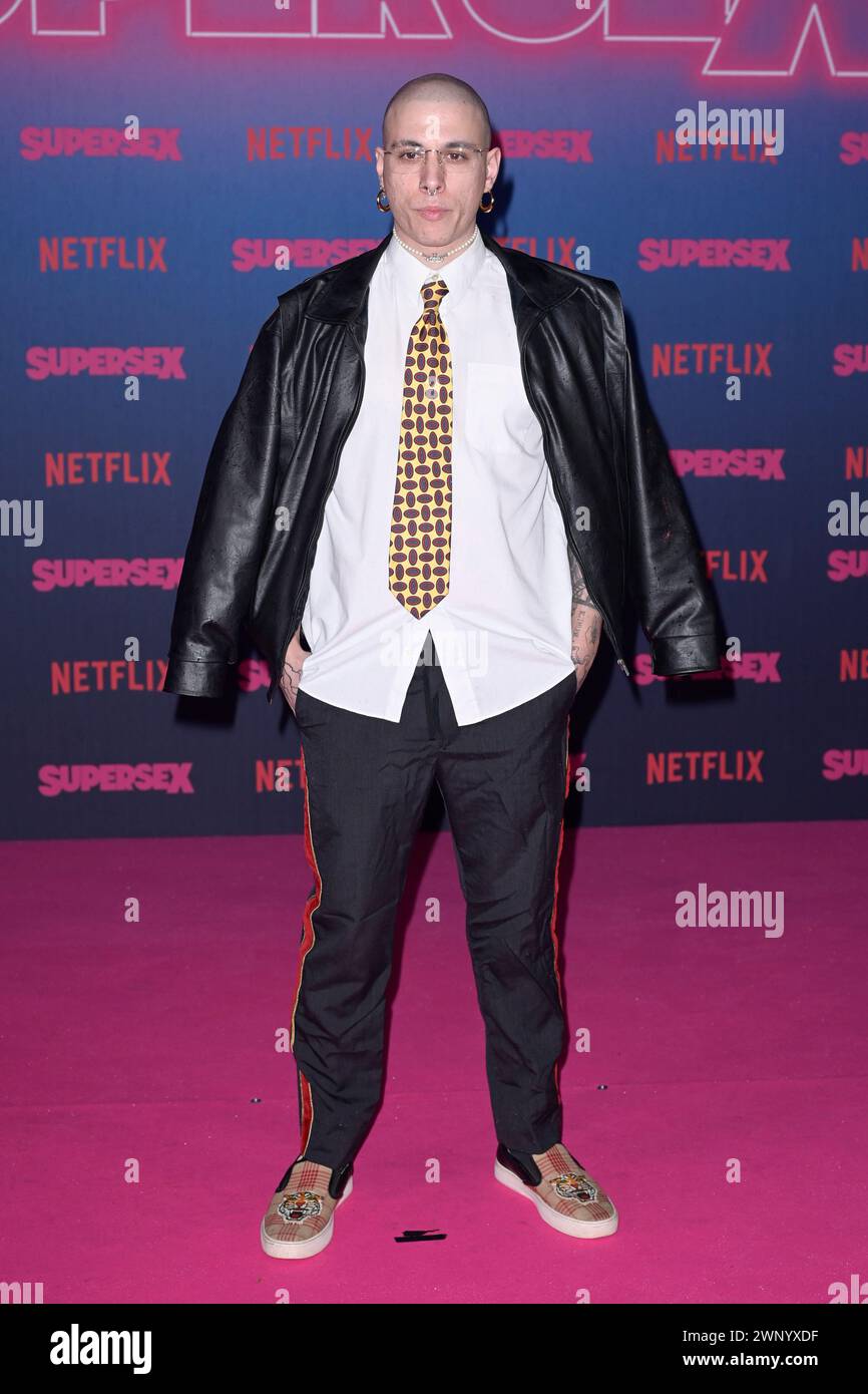 Rome, Italy. 04th Mar, 2024. Livio Ricciardi attends the red carpet of Netflix tv series 'Supersex' at Salone delle fontane. Credit: SOPA Images Limited/Alamy Live News Stock Photo