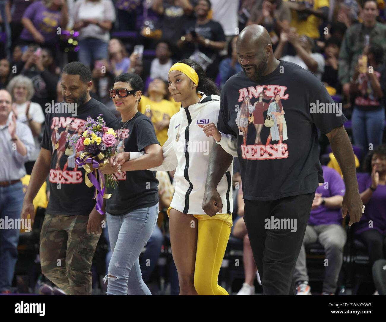 Baton Rouge, USA. 03rd Mar, 2024. LSU Lady Tigers forward Angel Reese