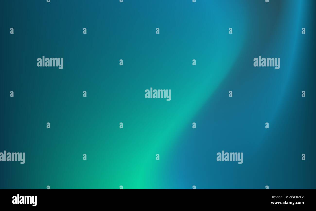 Curved blue and green color gradient background texture. Abstract ...