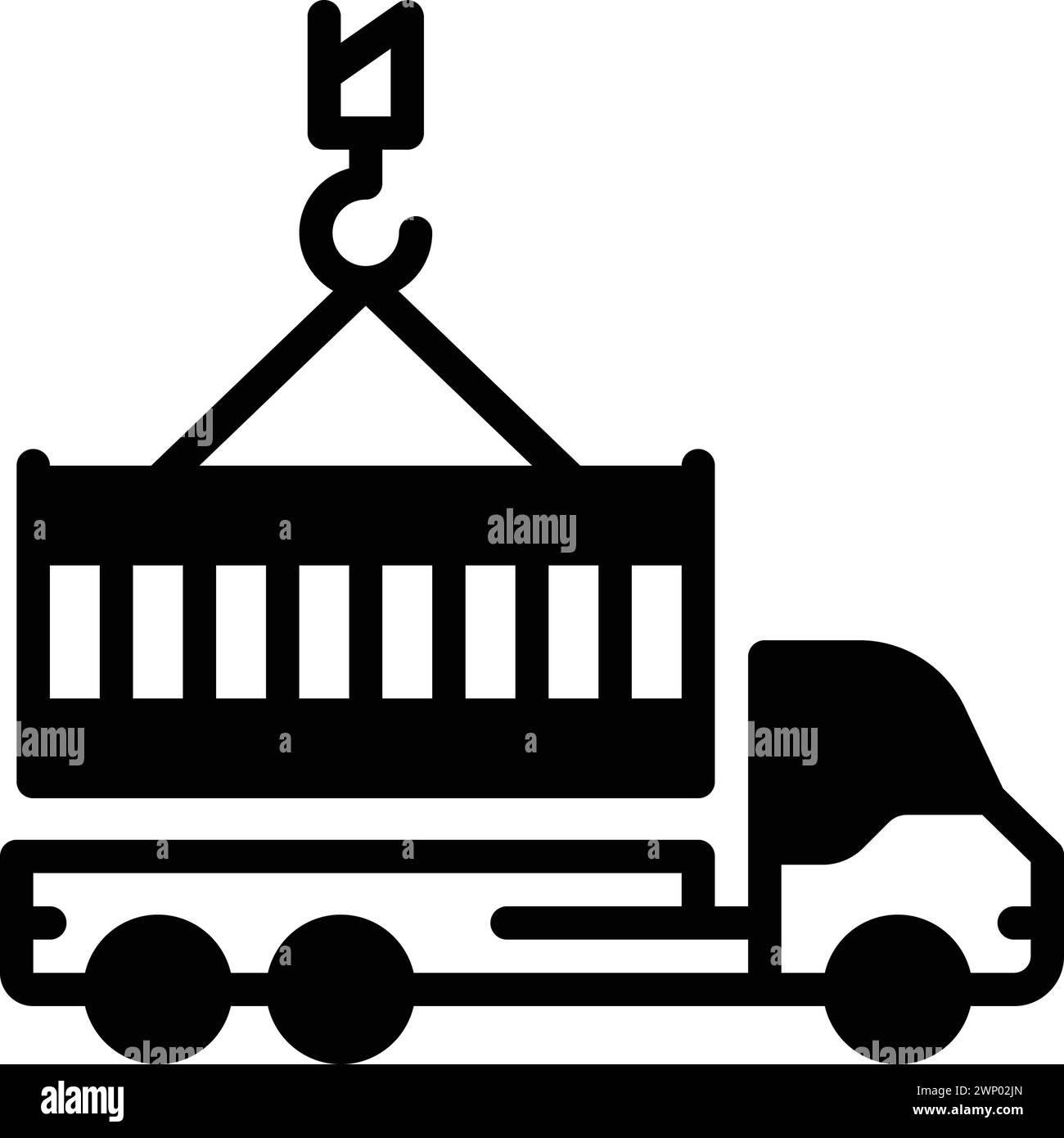 Icon for container,crane hook,lifting Stock Vector Image & Art - Alamy