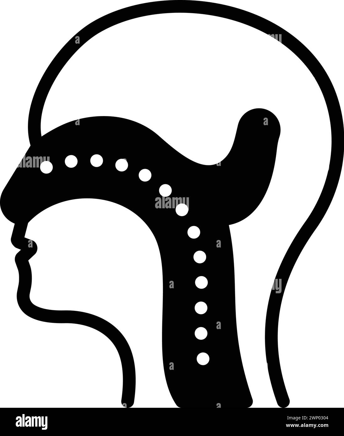 Icon for ent,larynx Stock Vector