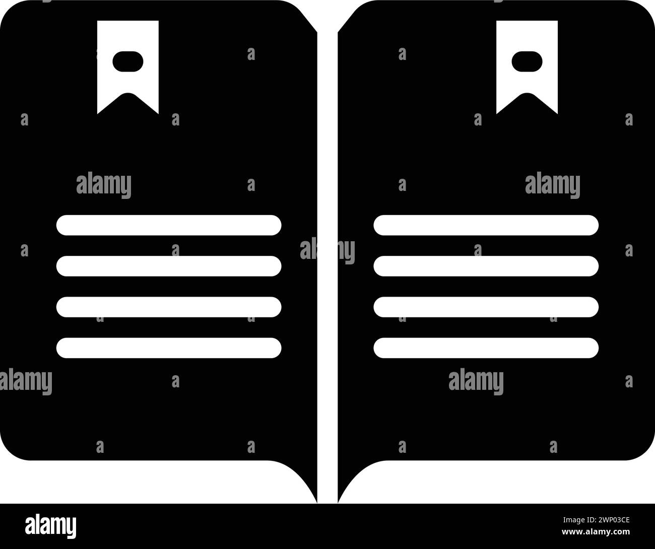 Icon for bookmarks,open book Stock Vector Image & Art - Alamy
