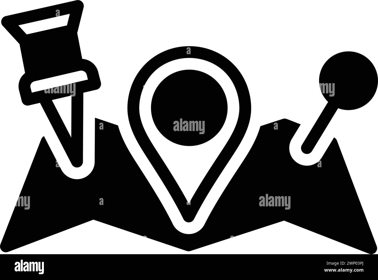 Location icon pins hi-res stock photography and images - Alamy