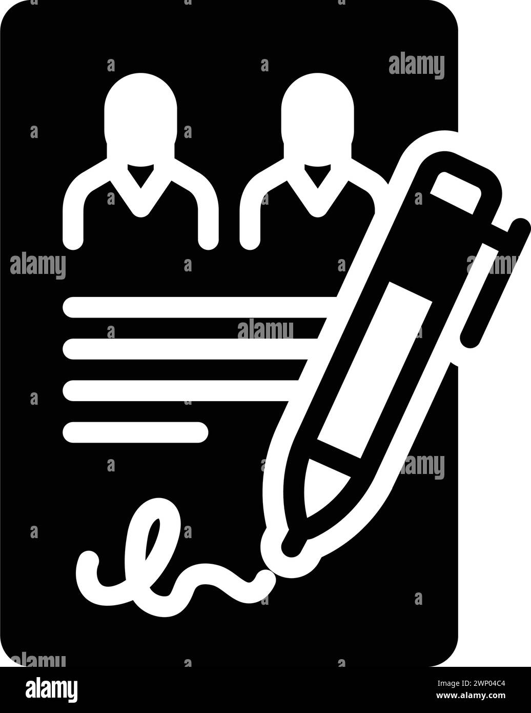 Icon for accordance,agreement Stock Vector