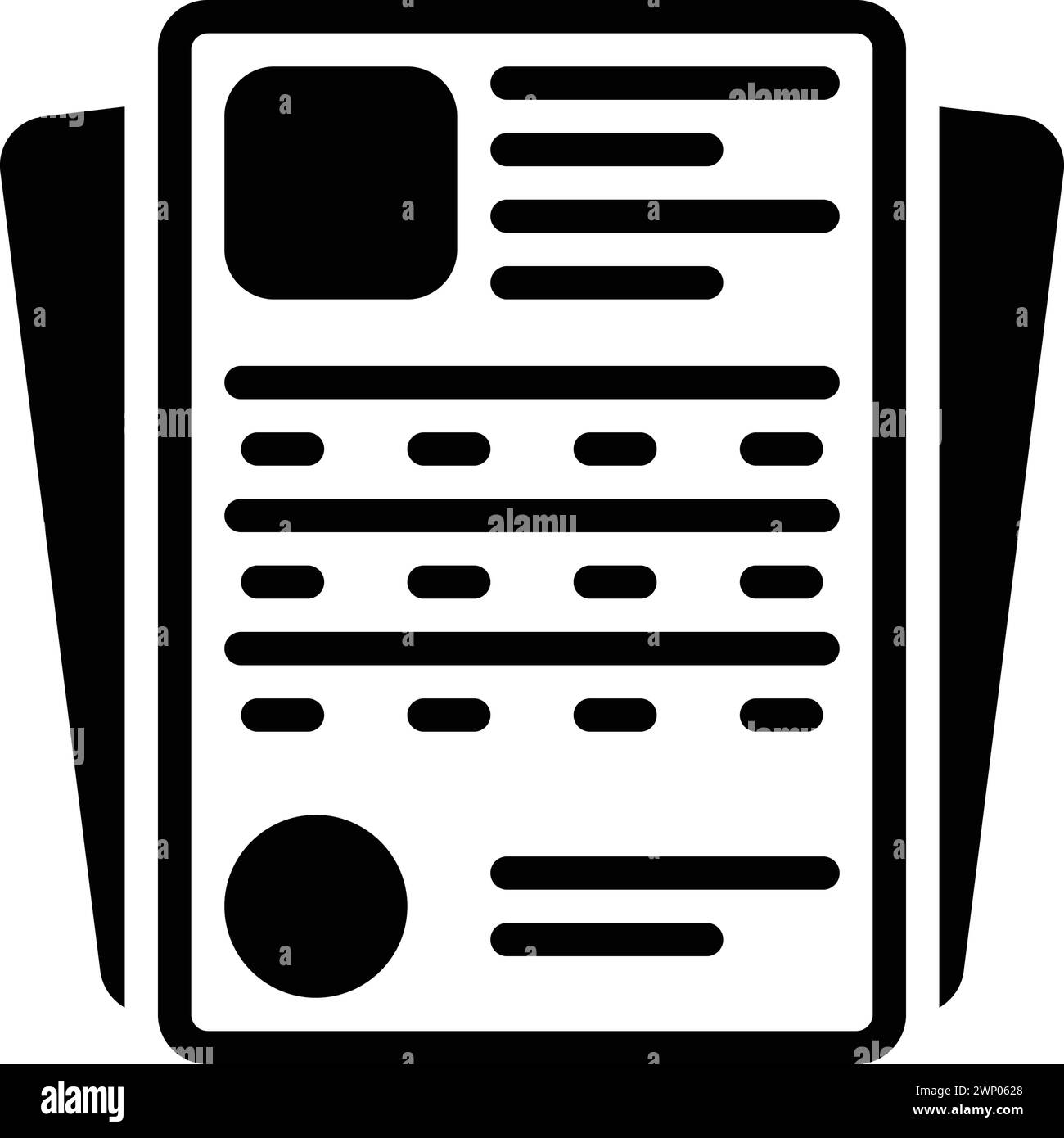 Icon for form,document Stock Vector Image & Art - Alamy