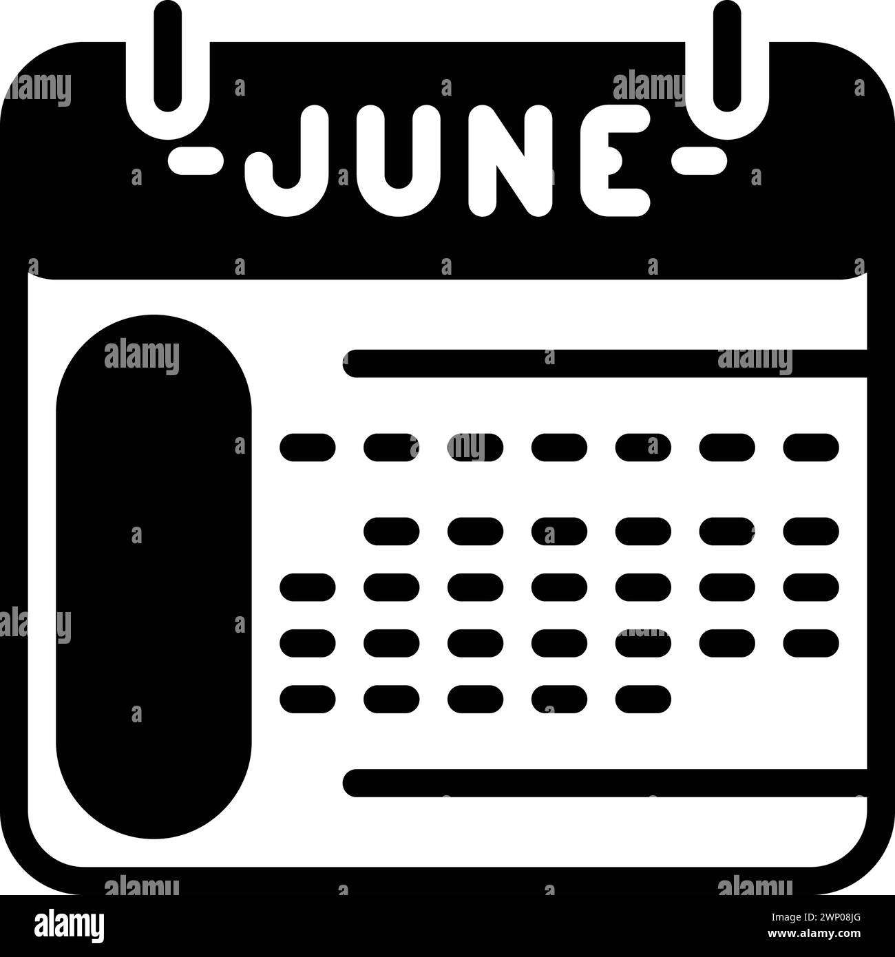 June date icon Black and White Stock Photos Images Alamy