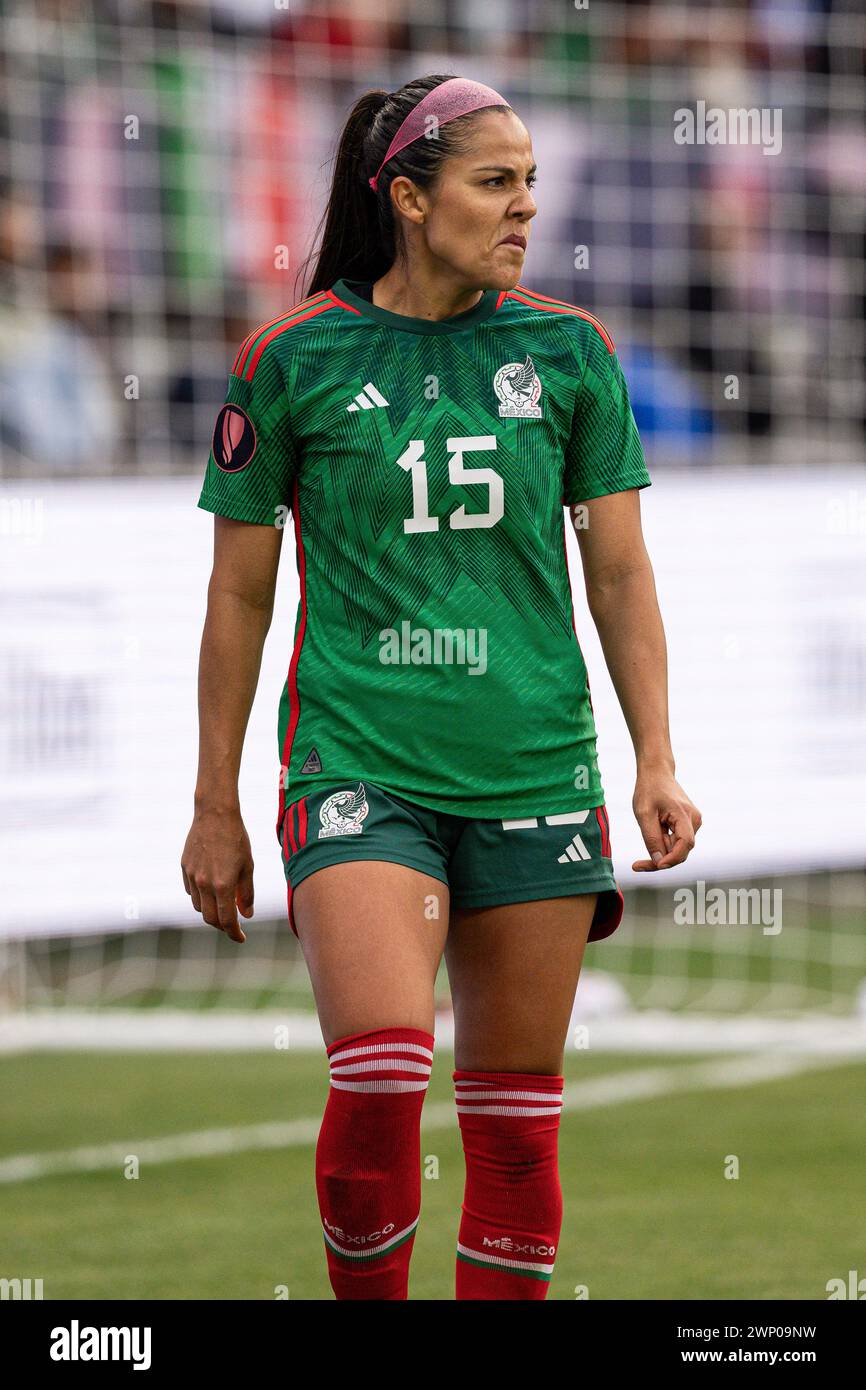 Mexico defender Cristina Ferral (15) during the Concacaf W Gold Cup