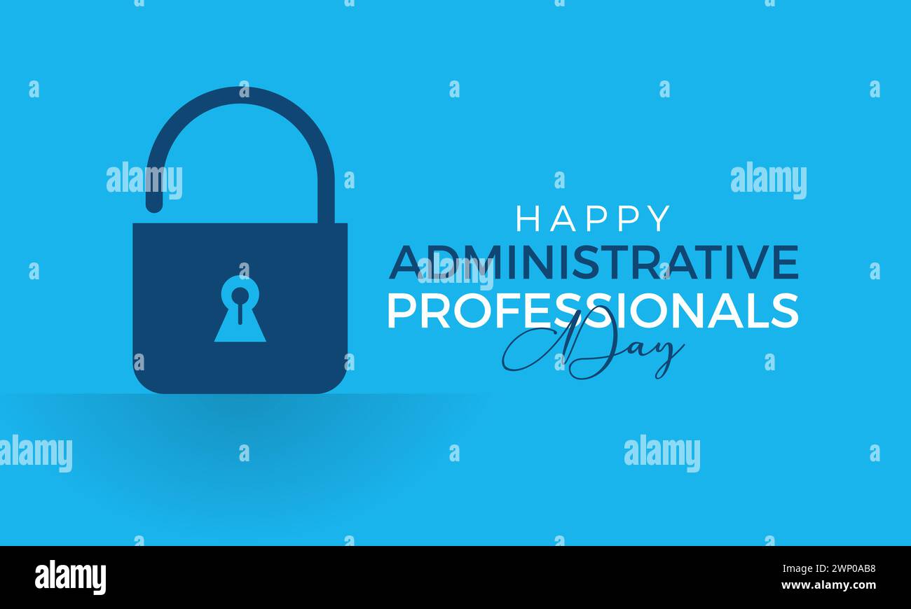 National Administrative Professionals Day celebrated every year of April 24, Vector banner