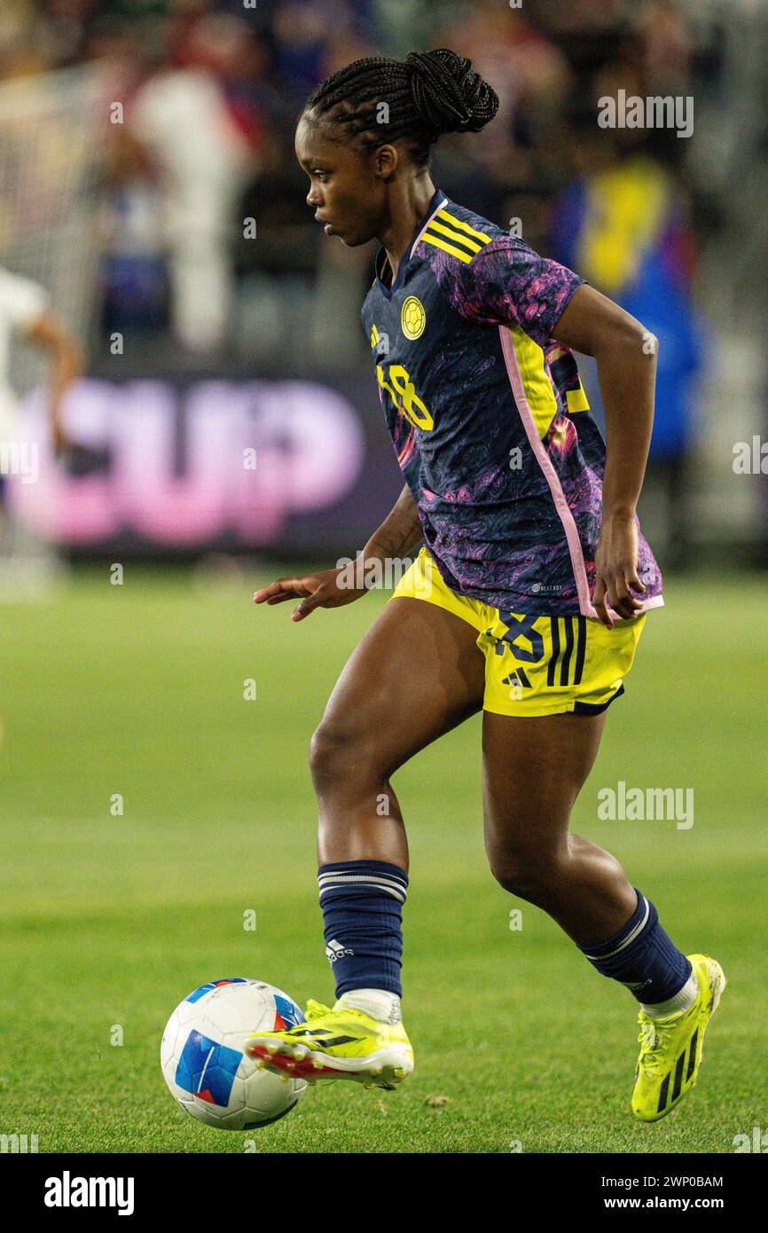 Colombia forward Linda Caicedo (18) during the Concacaf W Gold Cup
