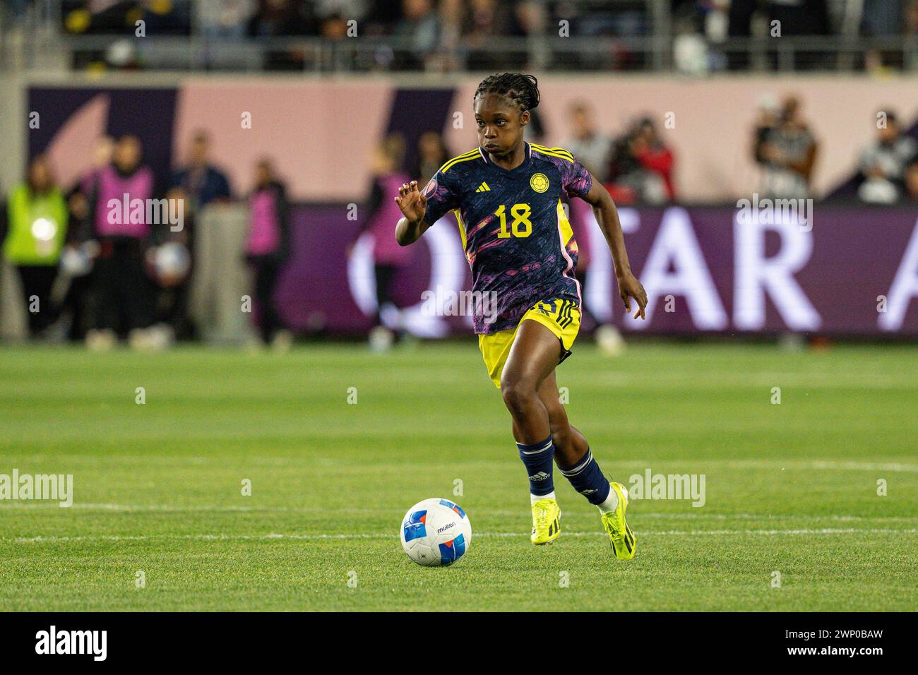 Colombia forward Linda Caicedo (18) during the Concacaf W Gold Cup