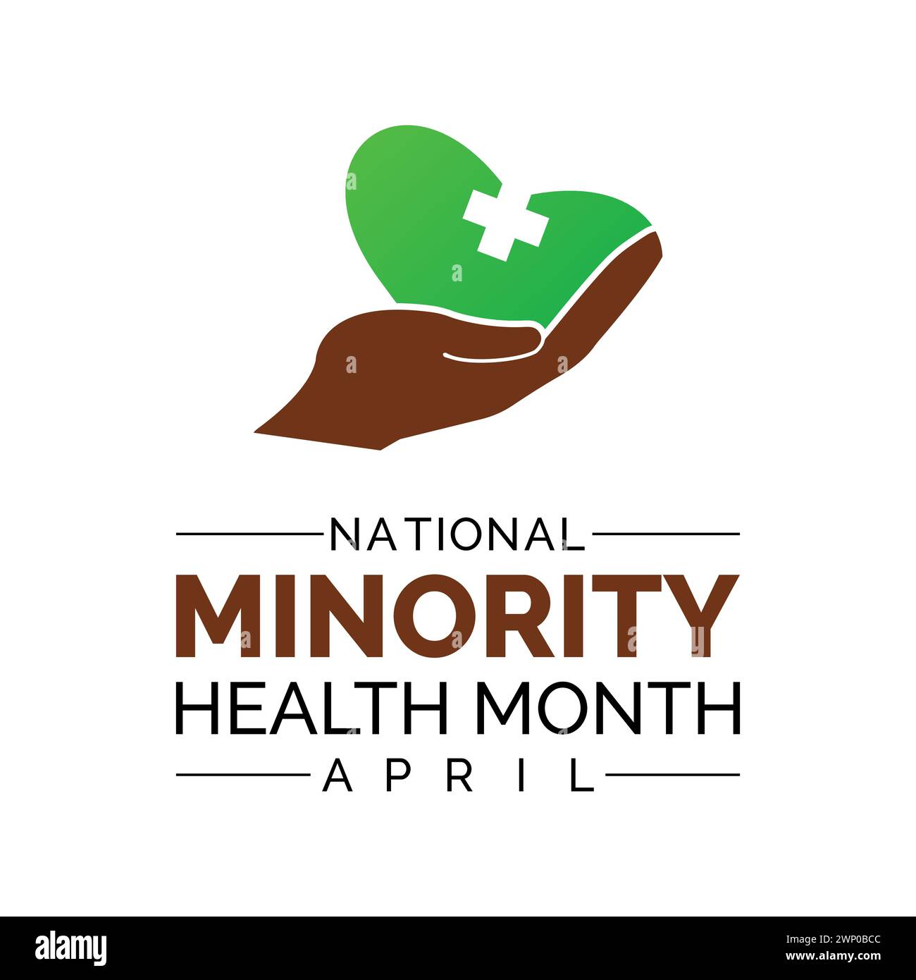 National Minority Health Month Observed every year of April, Vector banner, flyer, poster and