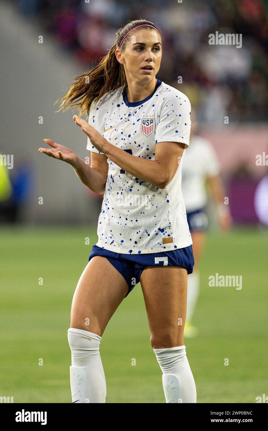 United States forward Alex Morgan (7) during the Concacaf W Gold Cup ...