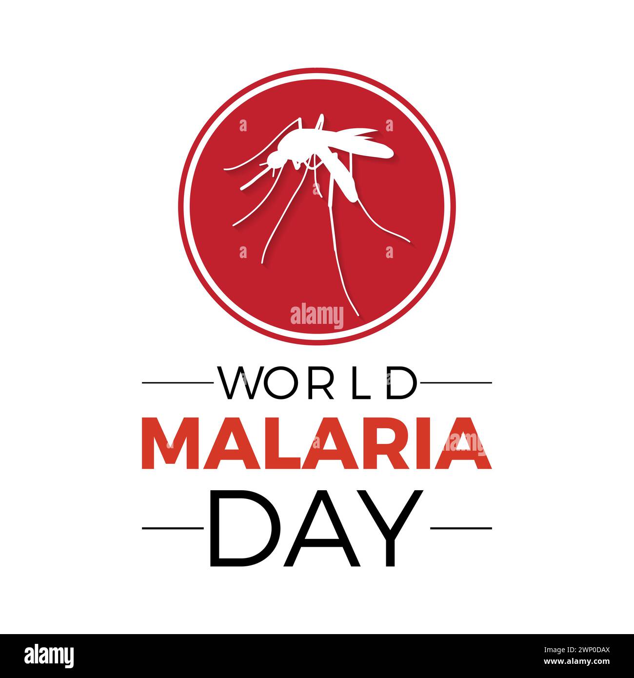 World Malaria Day Observed every year of April 25, Vector banner, flyer, poster and social