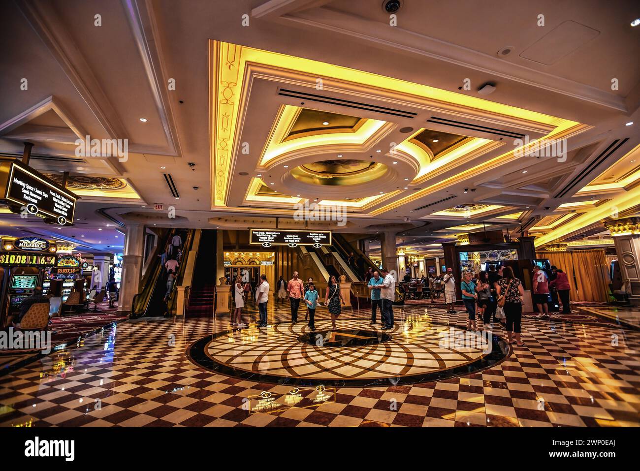 The Venetian Las Vegas Casino Floor - Nevada, USA Stock Photo