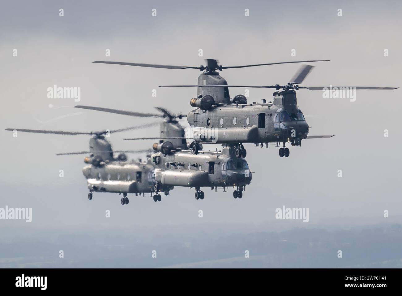 Chinook formation Stock Photo