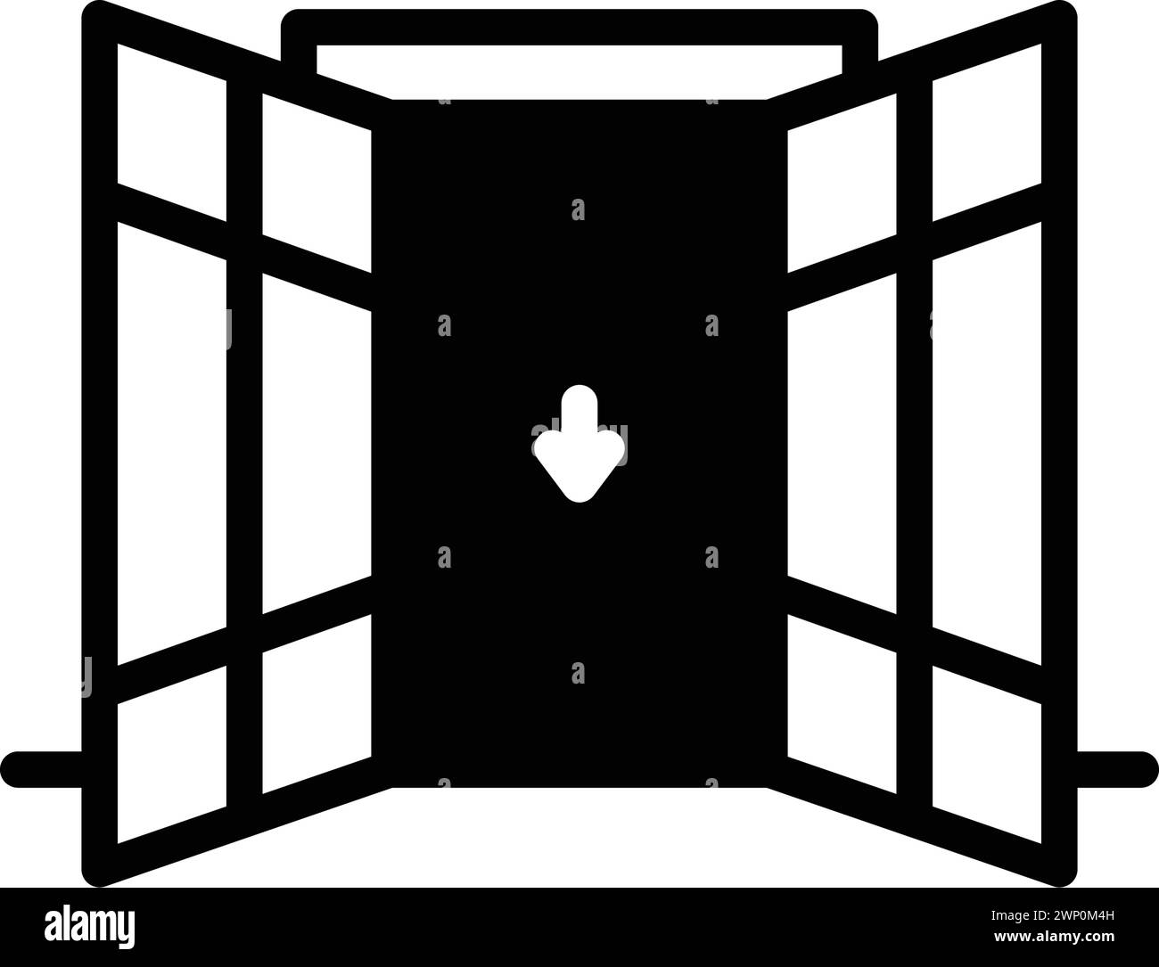 Entryway door gate Black and White Stock Photos & Images - Alamy
