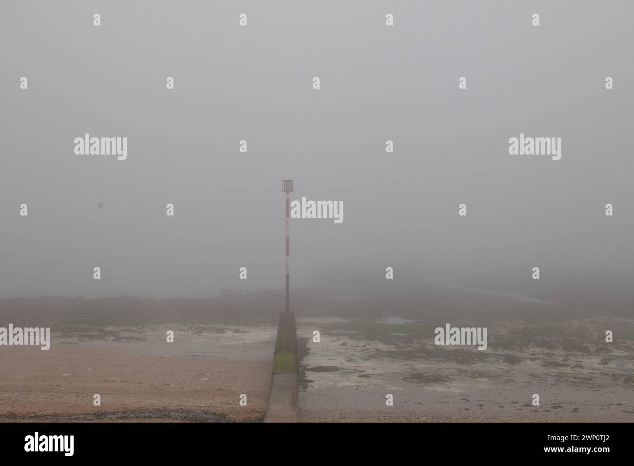 Foggy Day in Margate Stock Photo