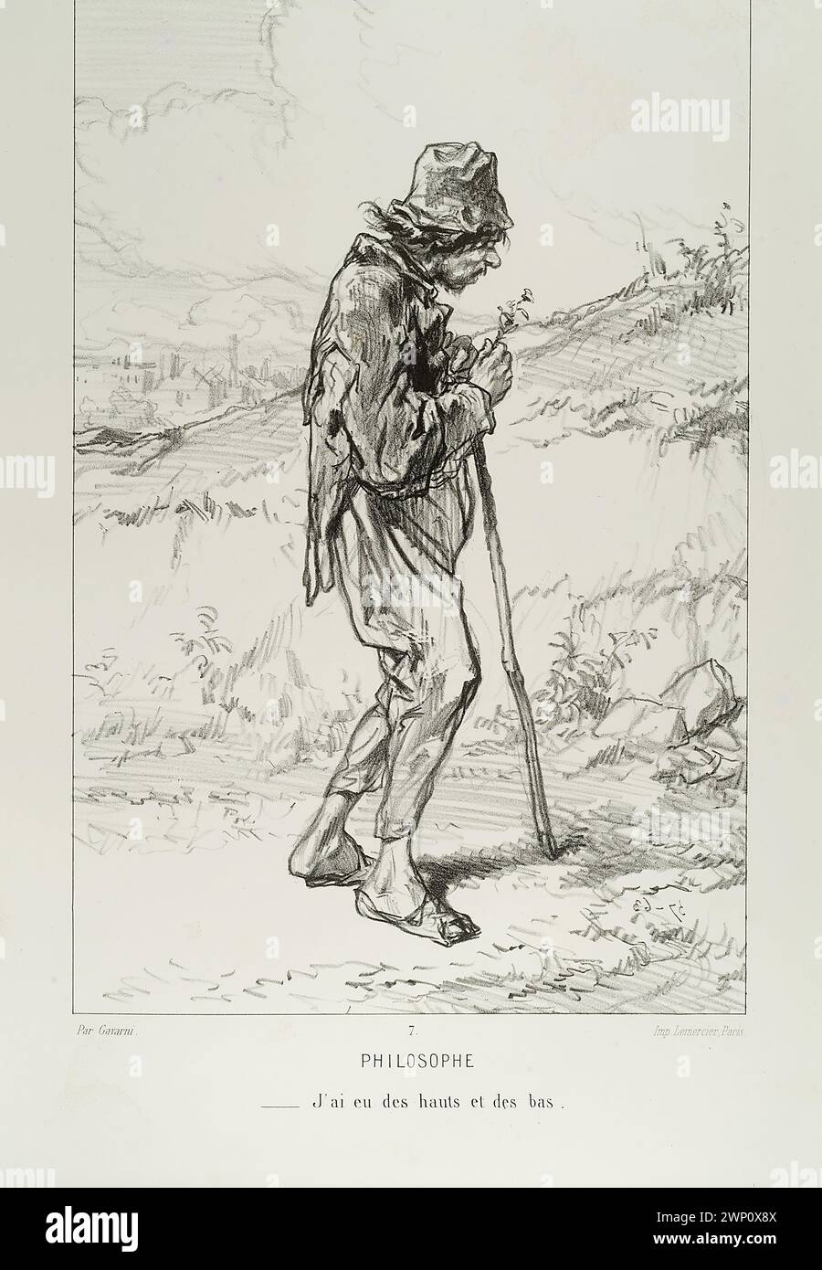 Paul Gavarni (18041866) PHILOSOPHE J'ai eu des hauts et des bas