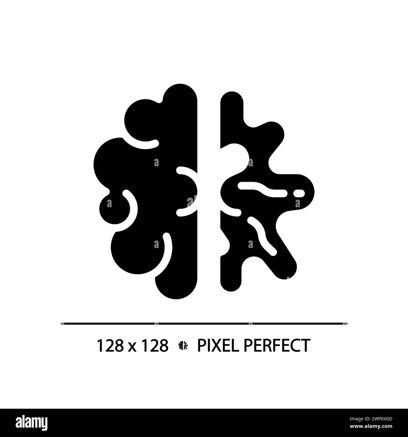 Alzheimer brain black glyph icon Stock Vector Image & Art - Alamy