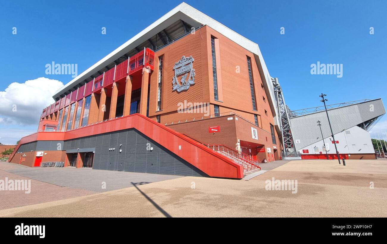 Anfield essence . Home ground of the Liverpool Football club. Match day experience. 6. 20. 2023 UK Stock Photo