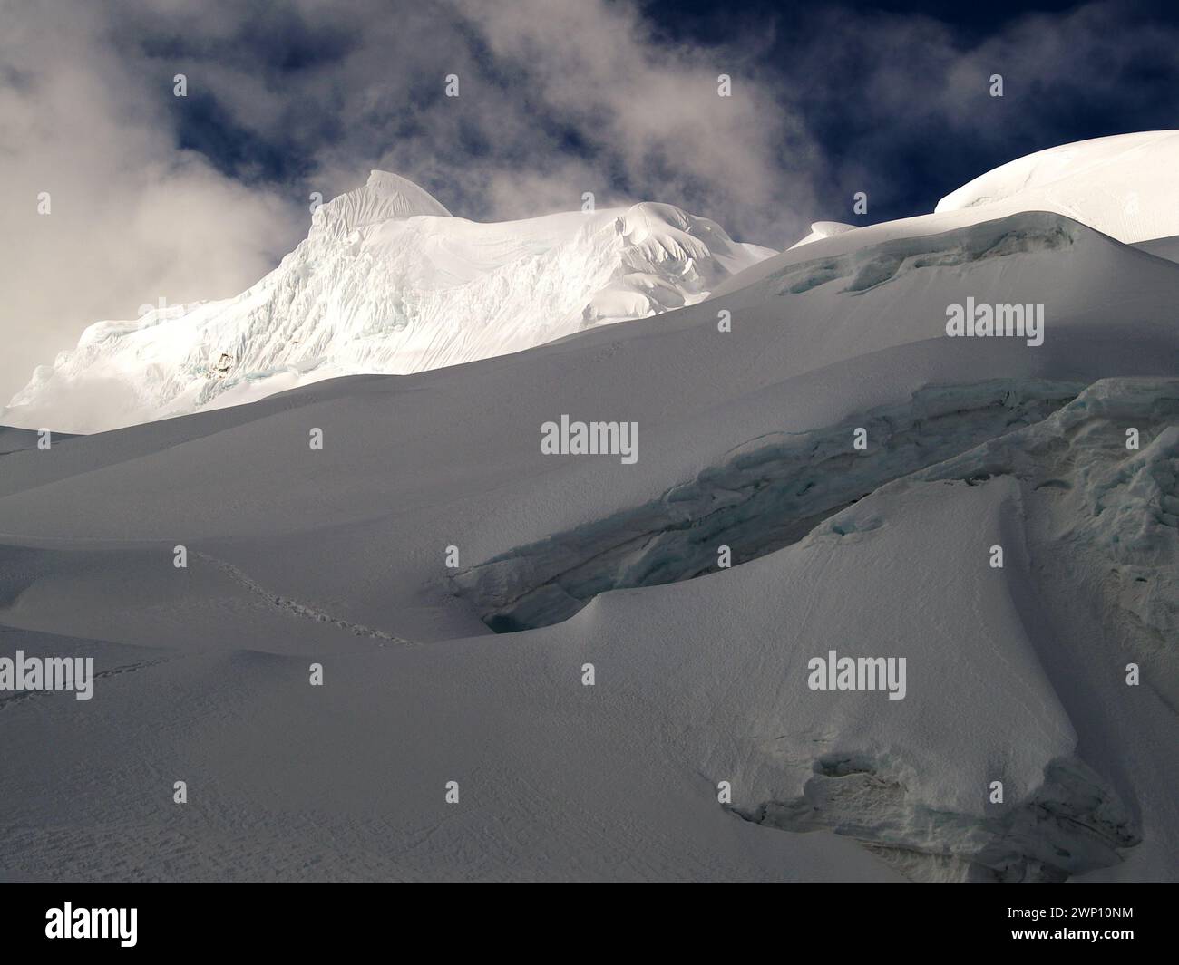 Mountains of Cordillera Blanca, Andes, Peru, South America Stock Photo