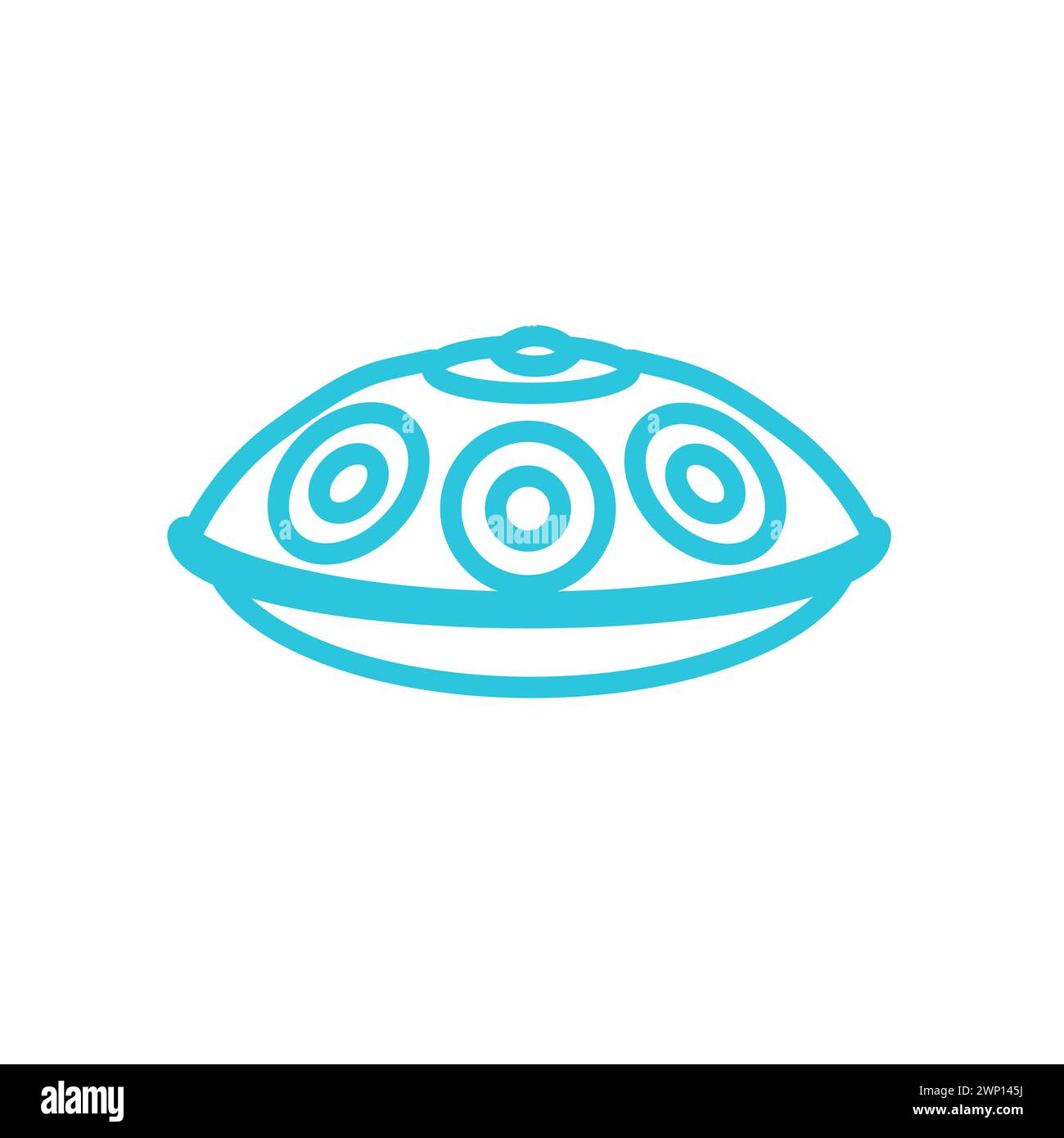 Handpan instrument icon. From blue icon set Stock Vector Image & Art ...