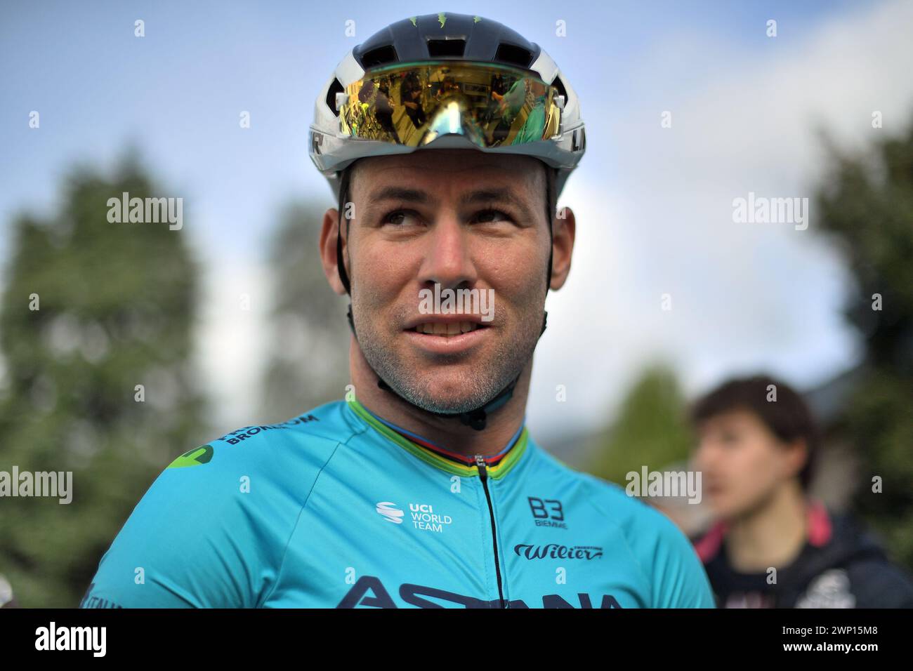 Camaiore, Italia. 05th Mar, 2025. CAVENDISH Mark gestures as he awaits