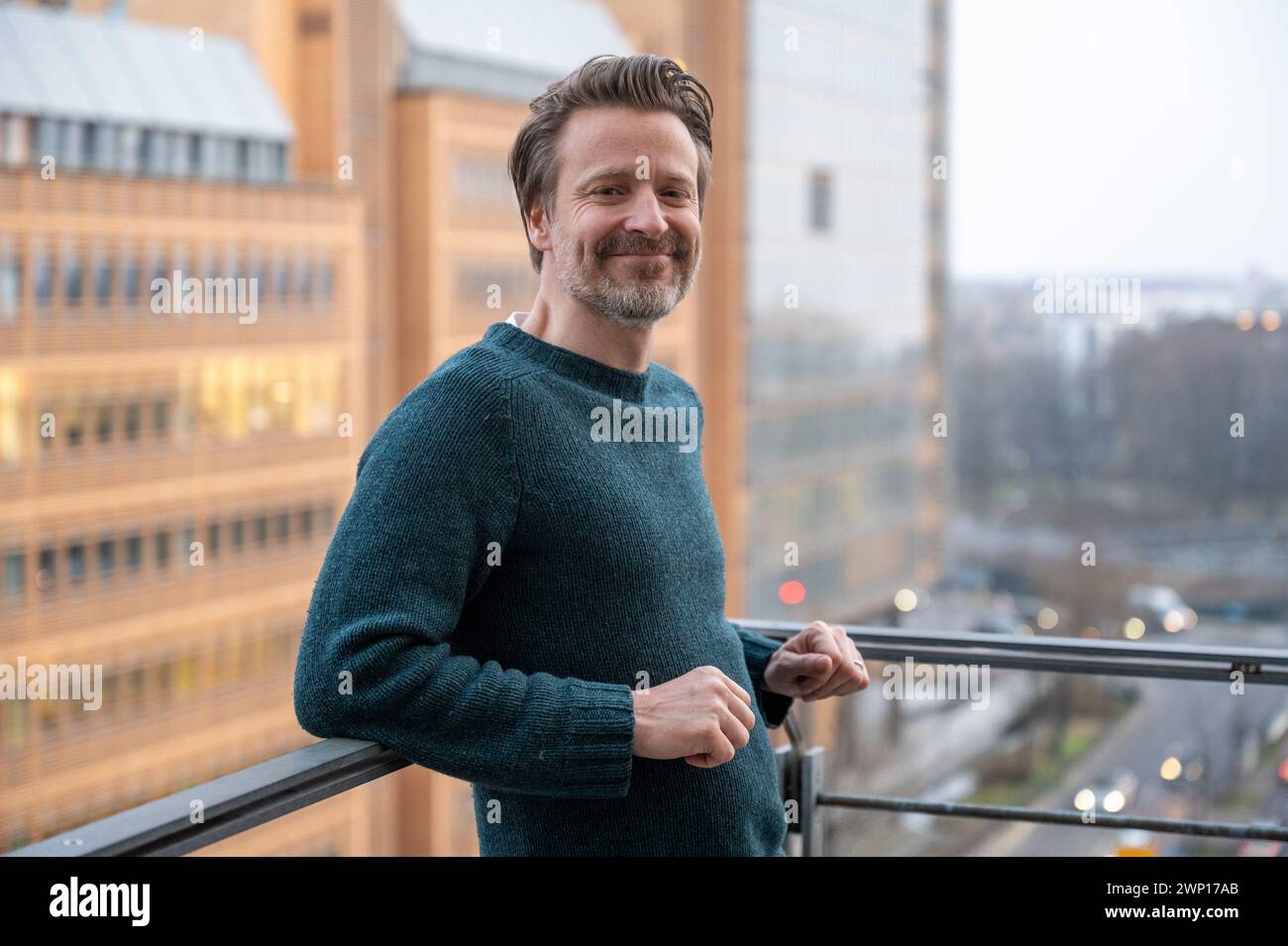Berlin, Germany. 04th Mar, 2024. Max von Pufendorf, actor, stands on a