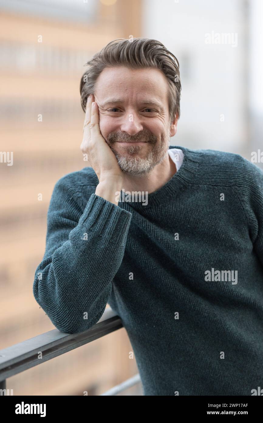 Berlin, Germany. 04th Mar, 2024. Max von Pufendorf, actor, stands on a