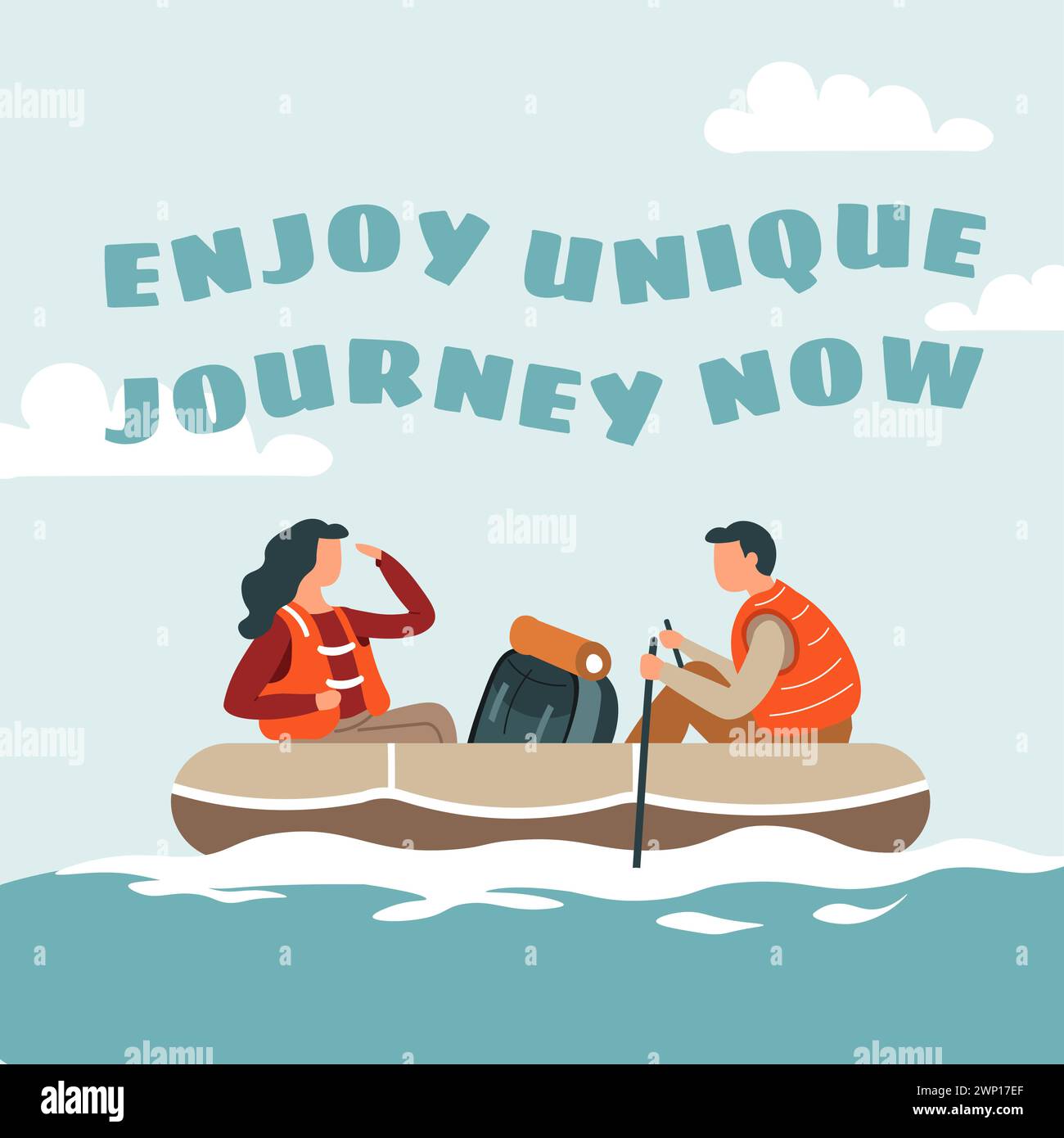 Enjoy Unique Journey Now Vector Stock Vector Image Art Alamy