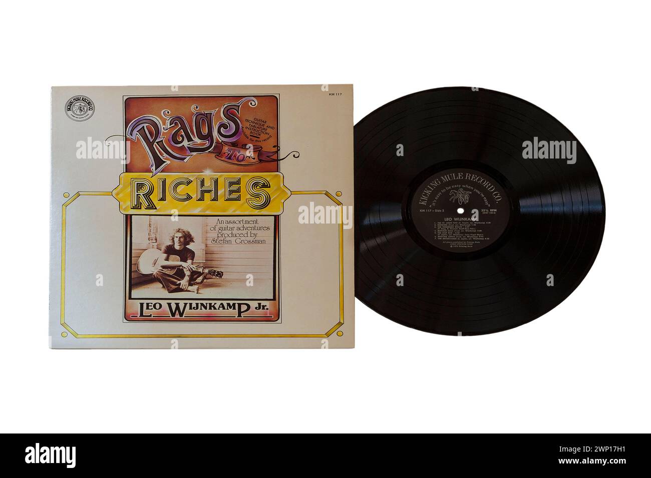 Leo Wijnkamp Jr Rags to Riches vinyl record album LP cover isolated on white background - 1975 - an assortment of guitar adventures Stock Photo