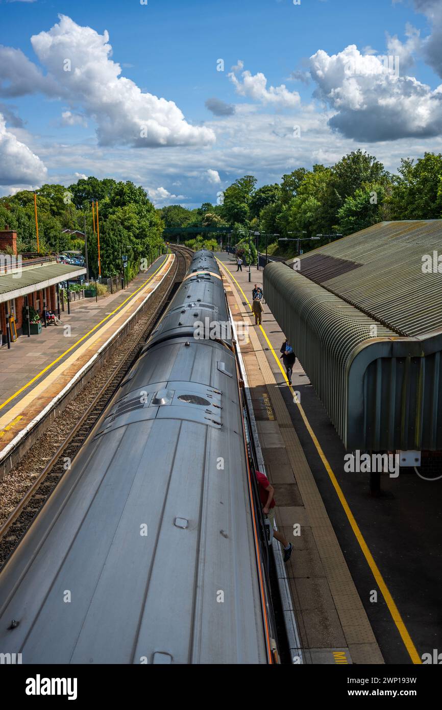 network rail station platform dorridge west midlands england uk Stock Photo