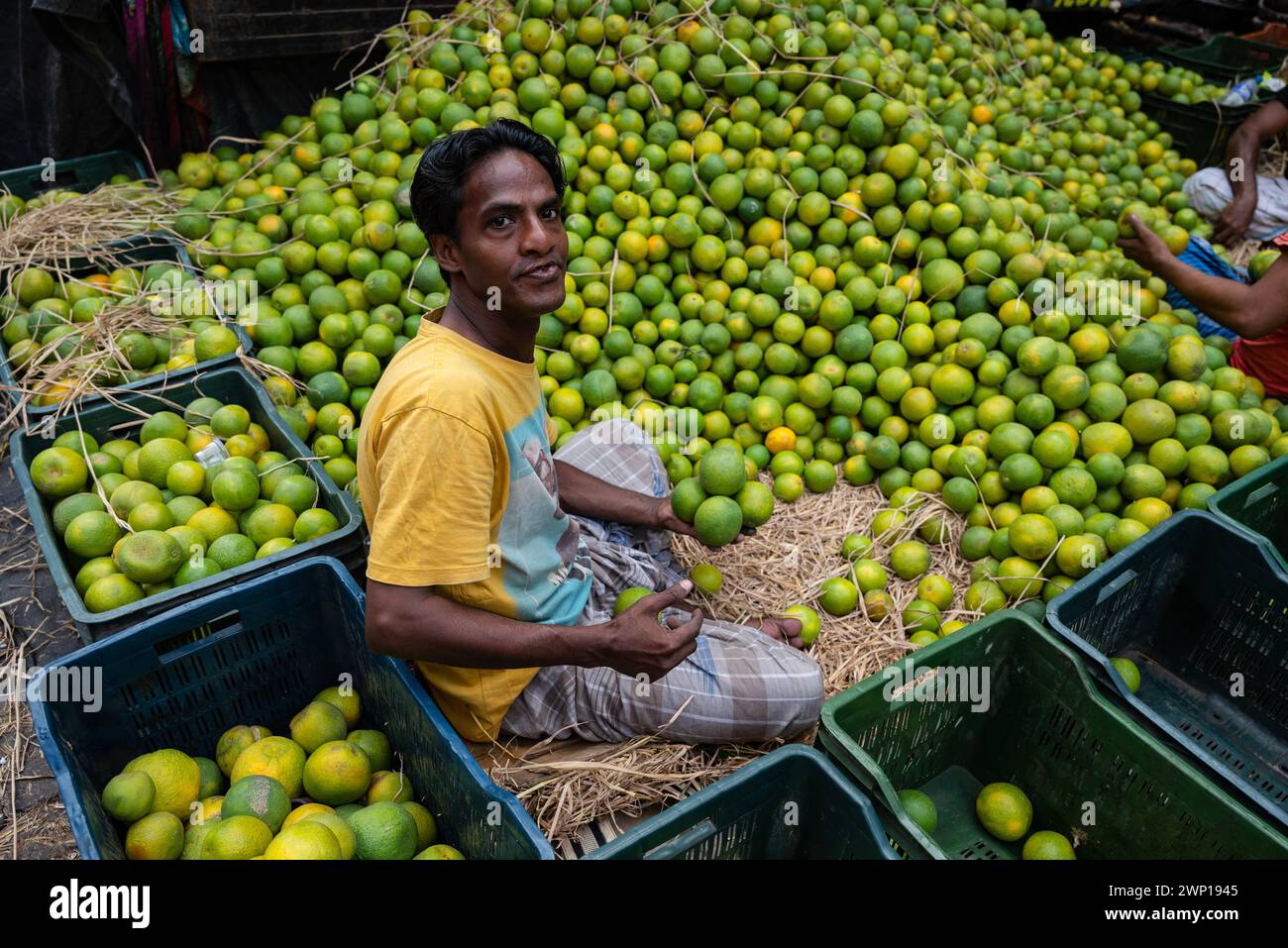 Kolkata fruit market Stock Photo Alamy