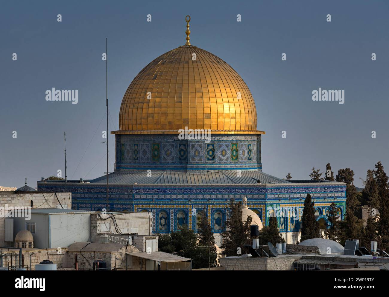 The Dome of the rock, The Temple Mount, Jerusalem, old town, Israel Stock Photo