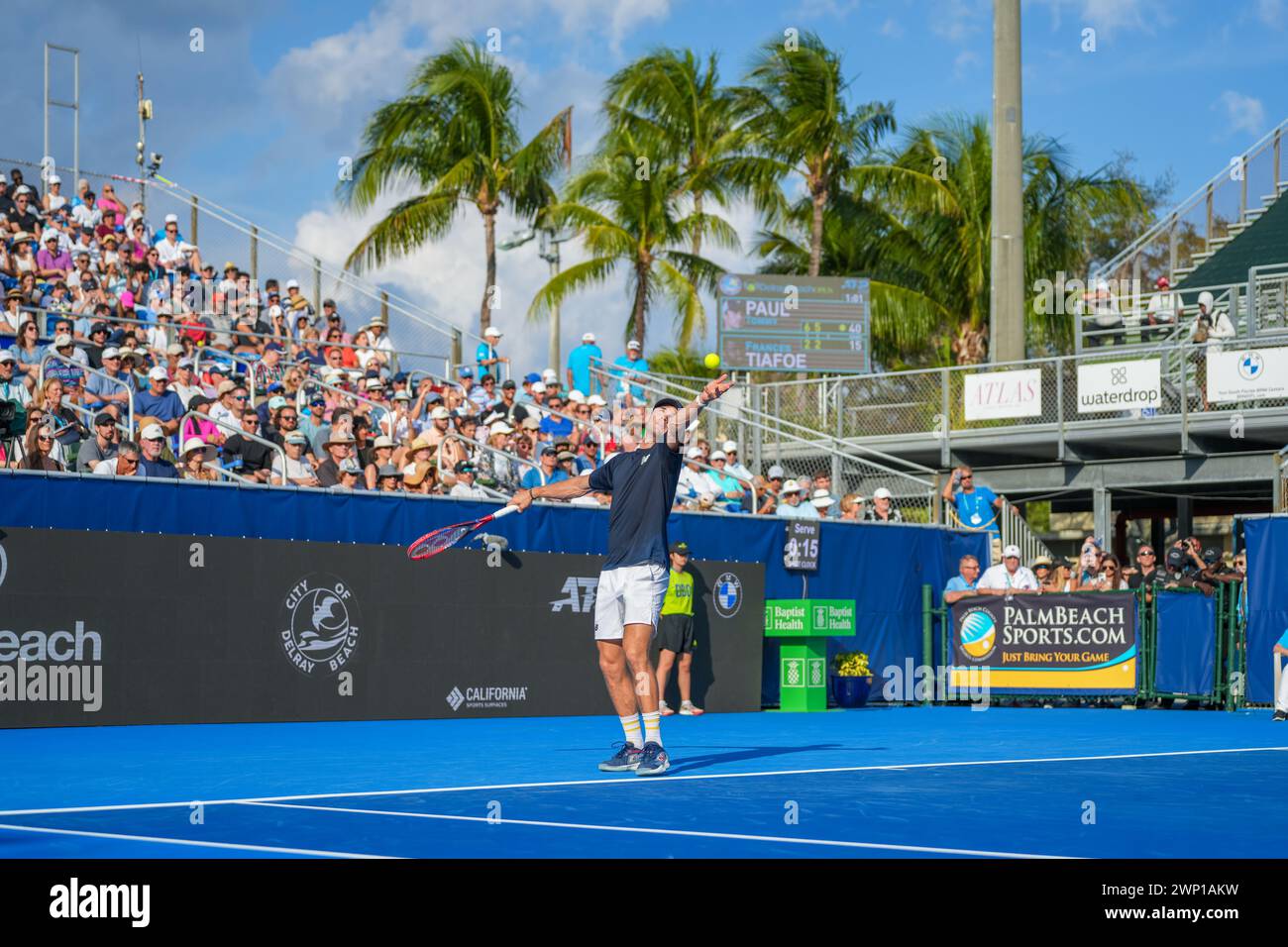 Tommy Paul at the 2024 Delray Beach Open Stock Photo Alamy