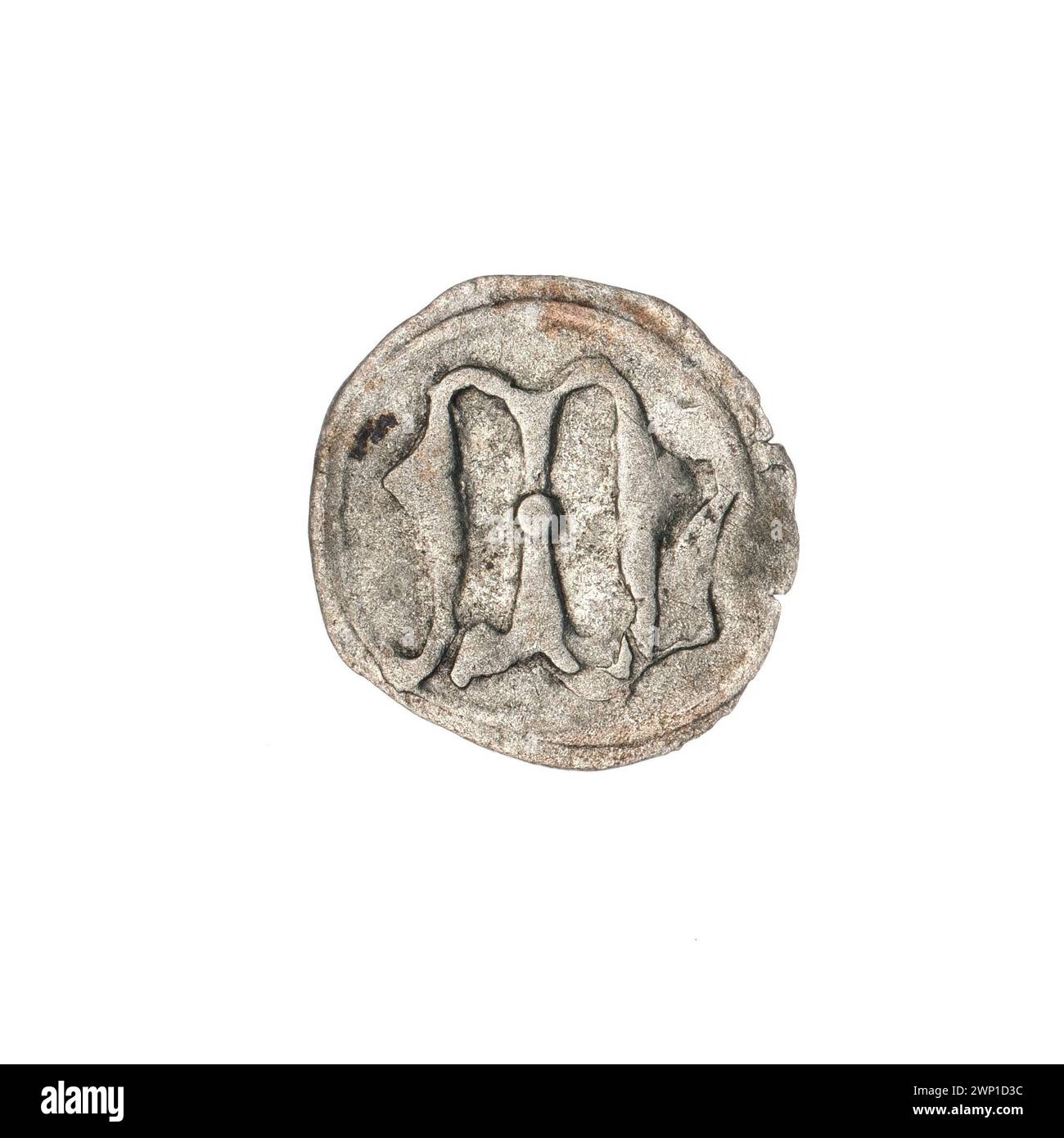 Curated visual reference: Visual Reference: 15Th Century Heller Coin Showing Buildings The Letter M City
