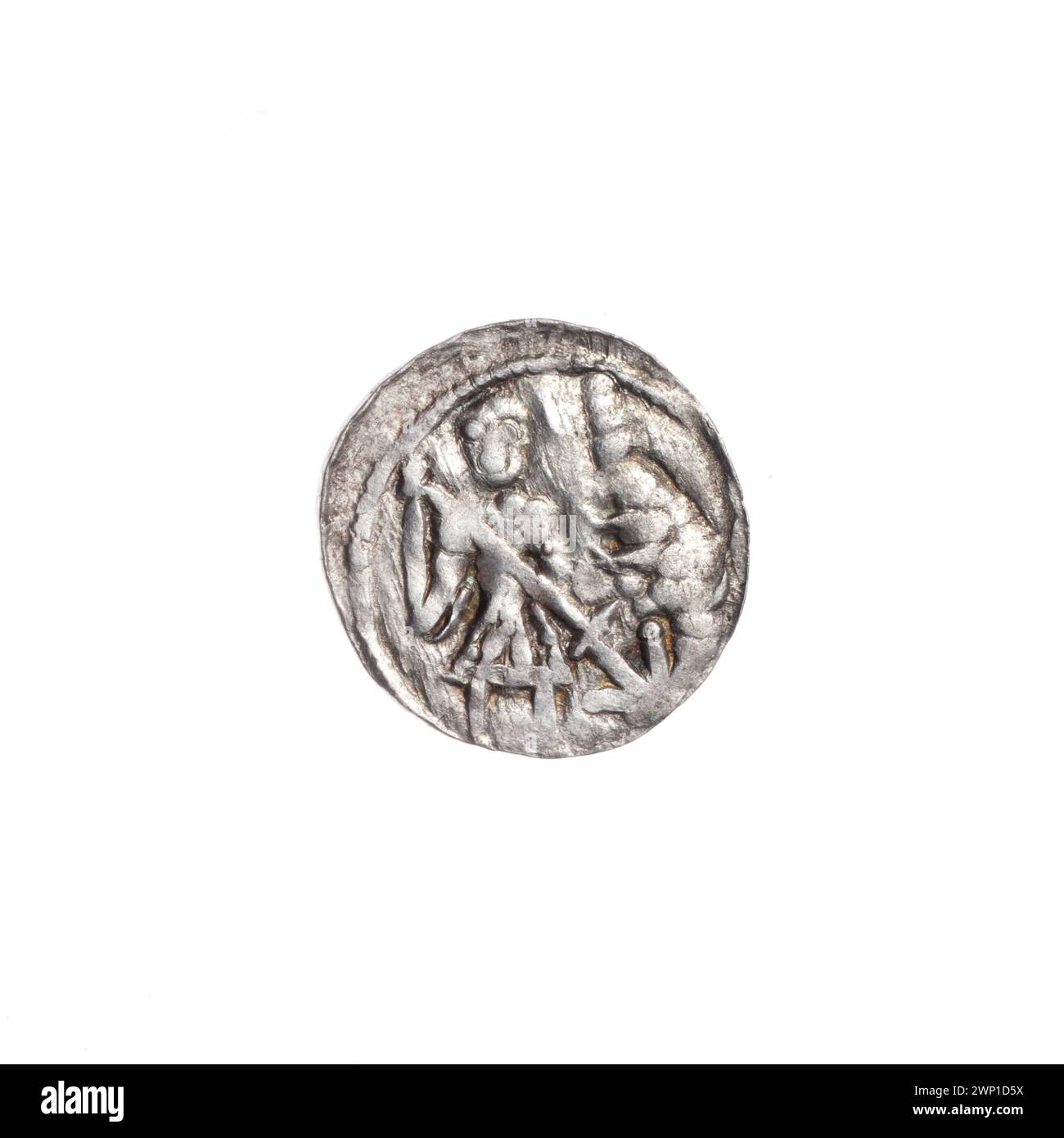 Denarius coin of Bolesław III Krzywousty, minted around 1125-1138 ...