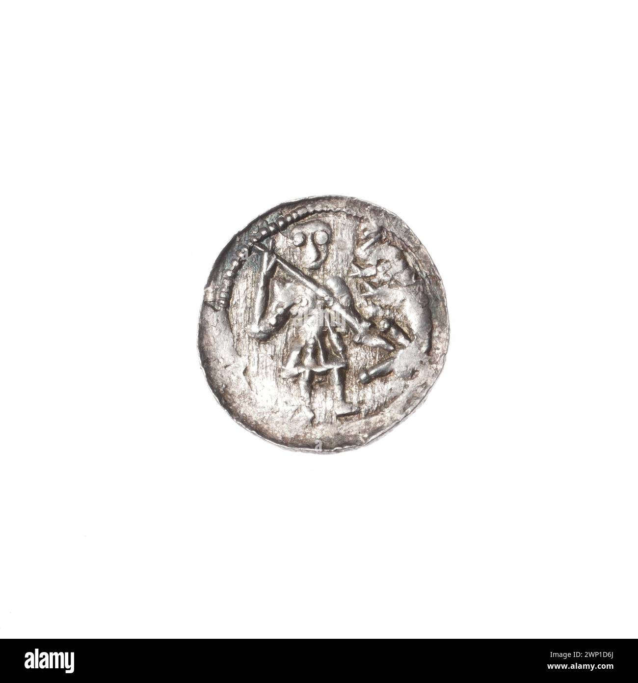 Medieval denarius of Polish Prince Bolesław III Krzywousty minted circa ...
