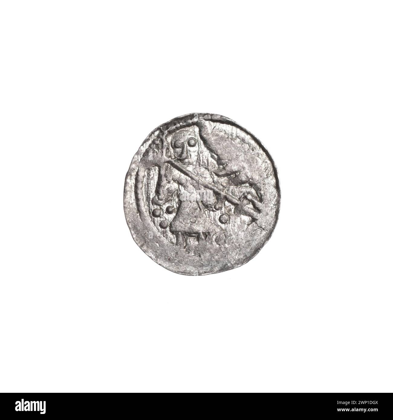 Denarius minted under Bolesław III Krzywousty (c.1125-1138), featuring ...