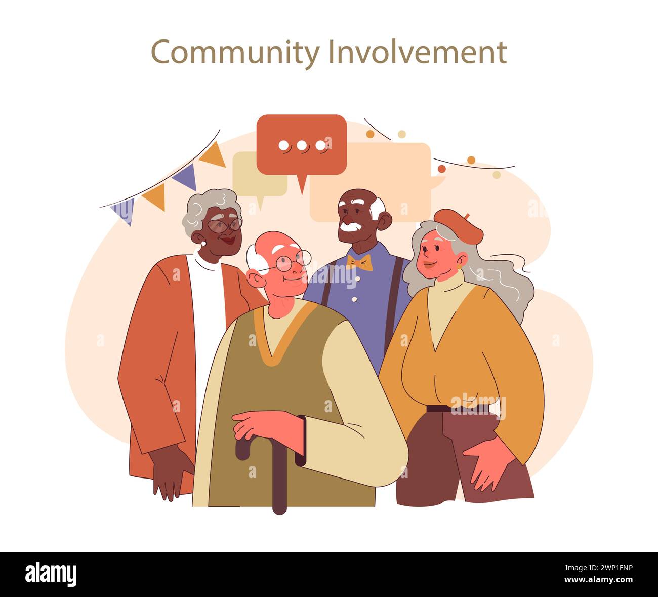 Social camaraderie Stock Vector Images Alamy