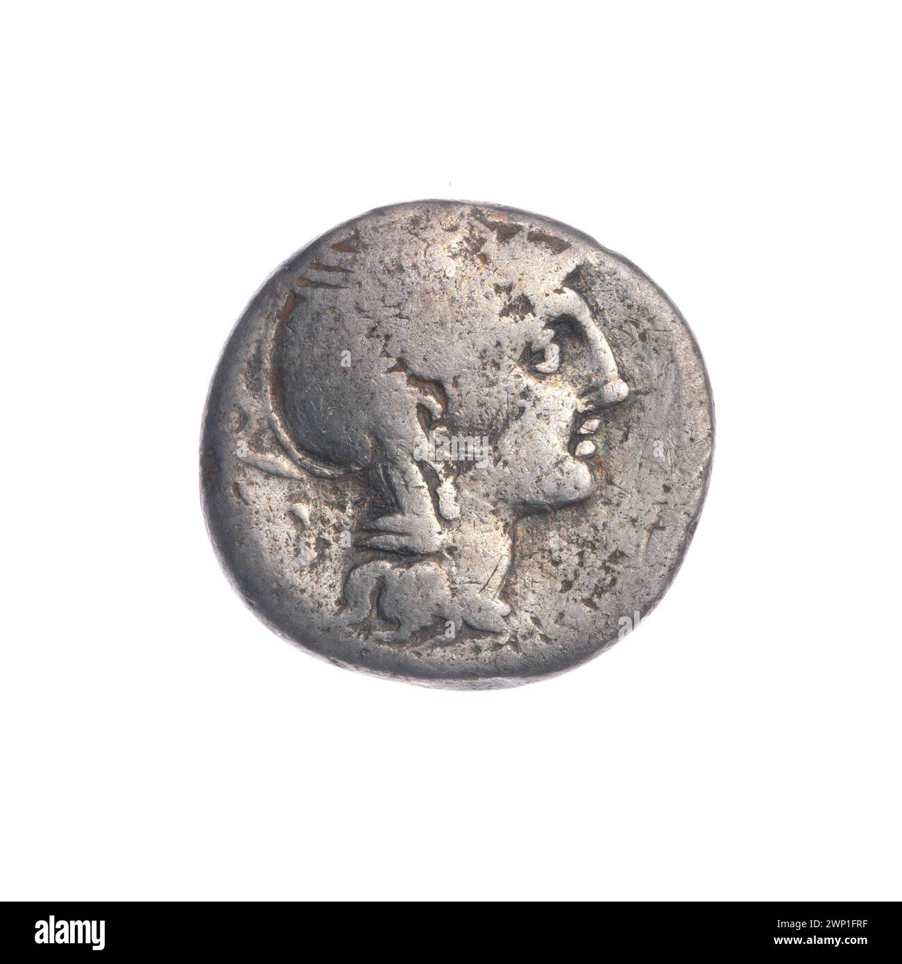 A 111-110 BC denarius issued by T. Manlius Mancinus, C. Claudius ...