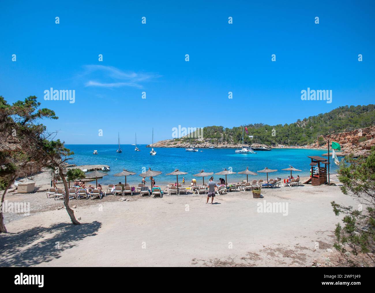 Cala Salada, Ibiza, Balearic Islands, Spain Stock Photo