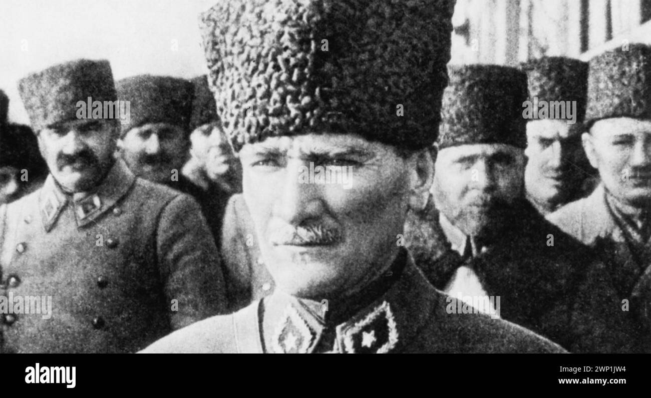 MUSTAFA KEMAL ATATURK ( c 1881-1938) First President of Turkey Stock Photo