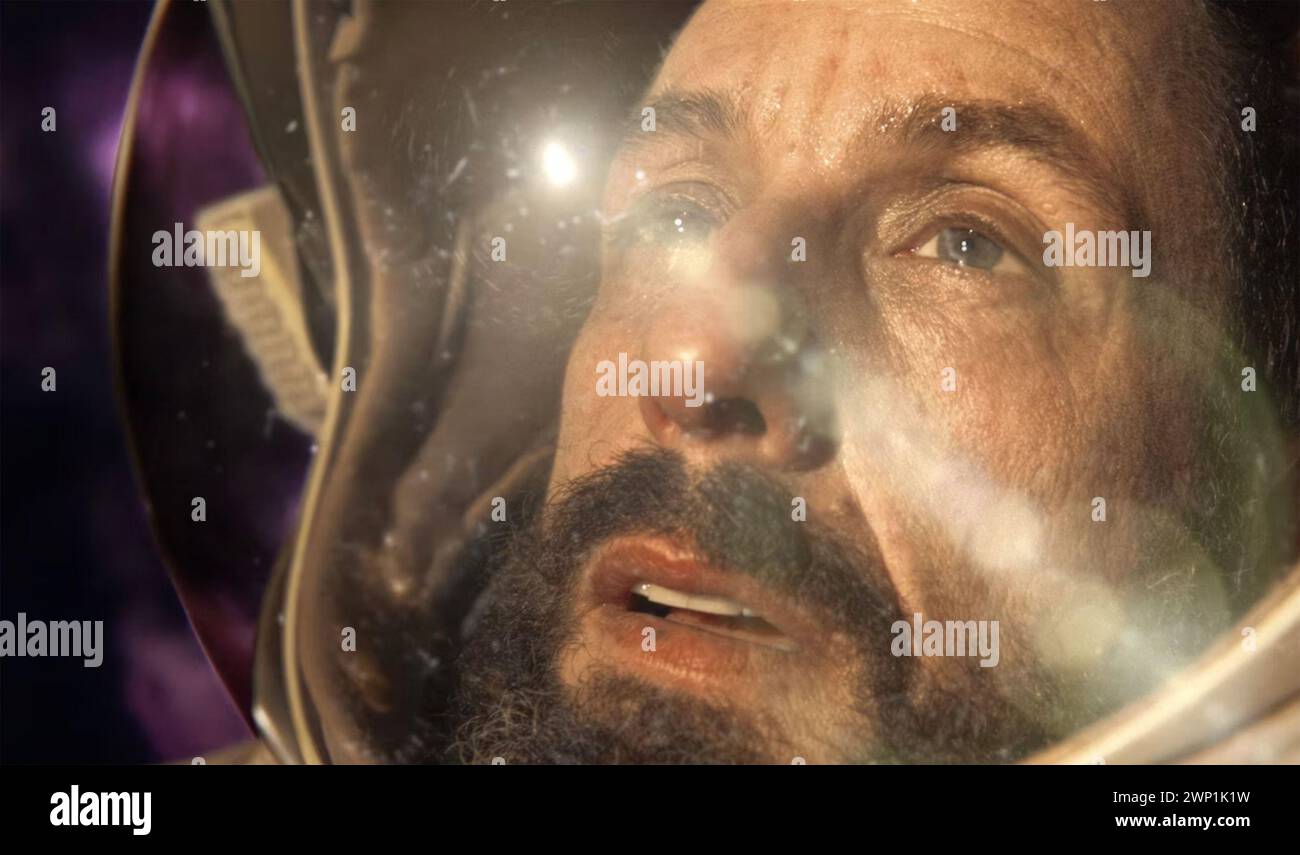 SPACEMAN 2024 Netflix film with Adam Sandler as Jakub Prochazka Stock